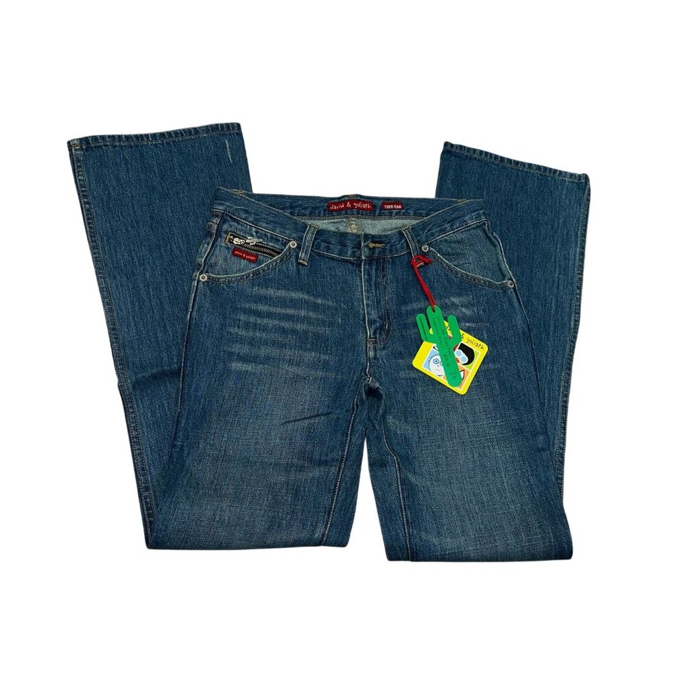 David & Goliath Todd Pants Jeans Blue Denim Straight-Leg Womens Size 27 Flared